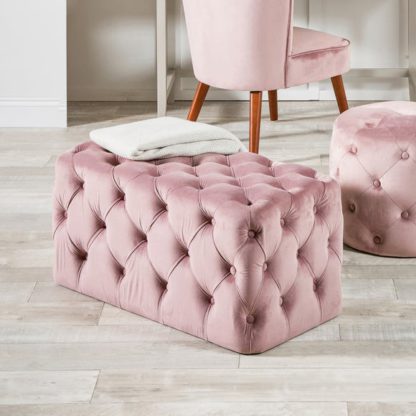 c08602ad5b8229fc803deca190a723e81cf027cff520457fd9140811f5e9ccc6.jpg An Image of Seraphina Velvet Buttoned Ottoman