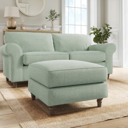 ca85ae5d390a580a81d5b96b9099d1f5beac22d9830de3774d3c8b1c0f2d5f1f.jpg An Image of Flori Soft Chenille Footstool
