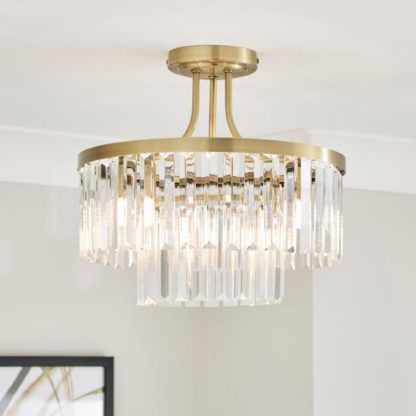d1dd9a309c0198035a797ec8a210a9322107d8f37d36bc4ff7118a77523f7a8c.jpg An Image of Audra 3 Light Semi Flush Ceiling Light