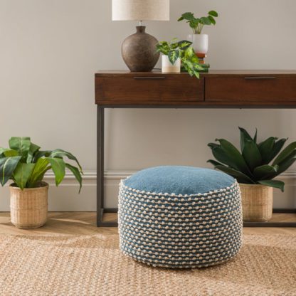 d820ed362b7420ab49b07f9beceb54d978b9feb92a2a4d4afdd2c9e2d7a8ca5b.jpg An Image of Jersey Bobble Round Pouffe