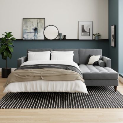 f77fabc1bed00e997ba13e1f9d5afa845575ac1bf4aad5180d2b6a83ce98fbad.jpg An Image of Zoe Velvet Corner Storage Sofa Bed